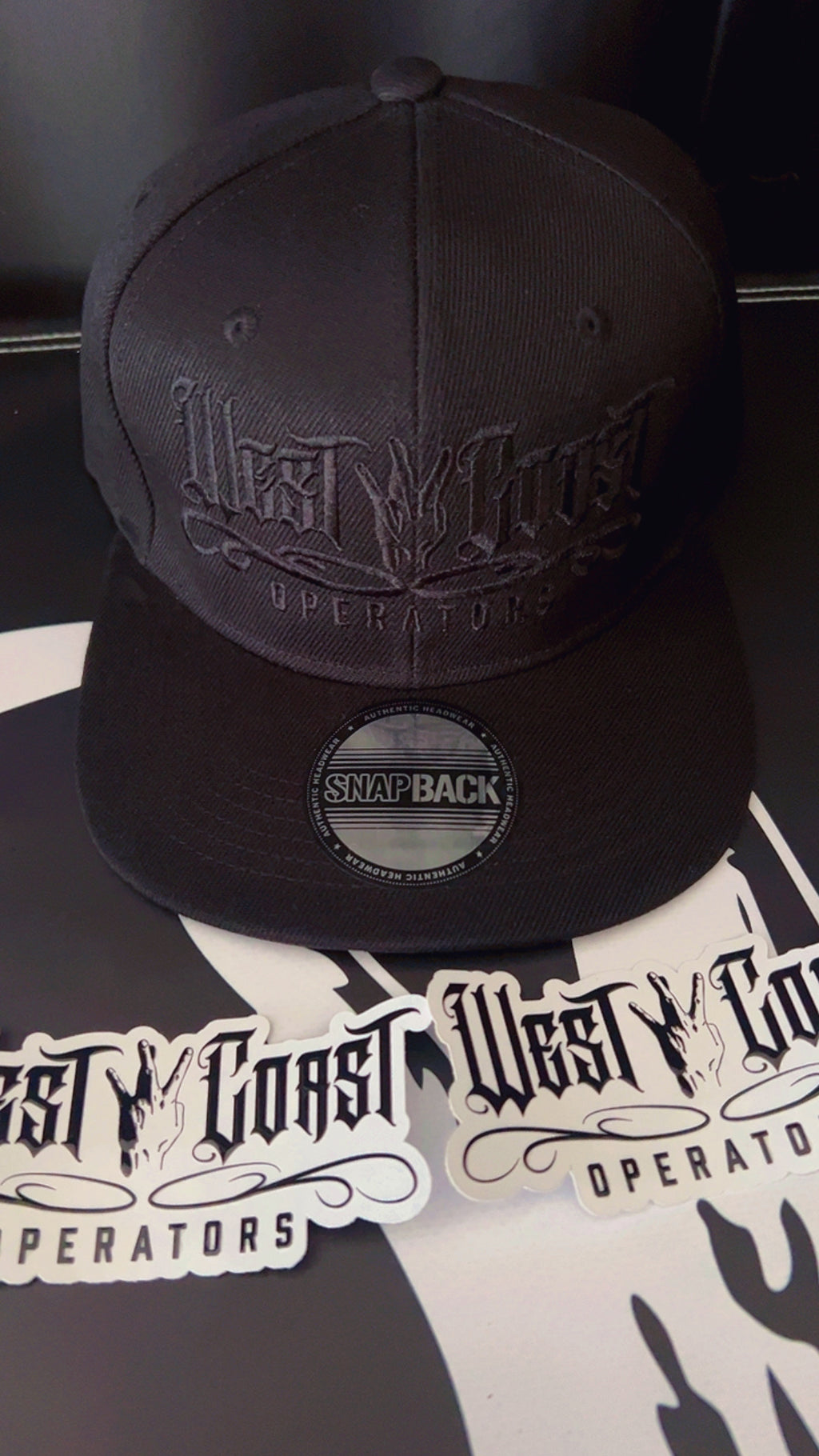 1 of 1 BLACK ON BLACK SNAPBACK