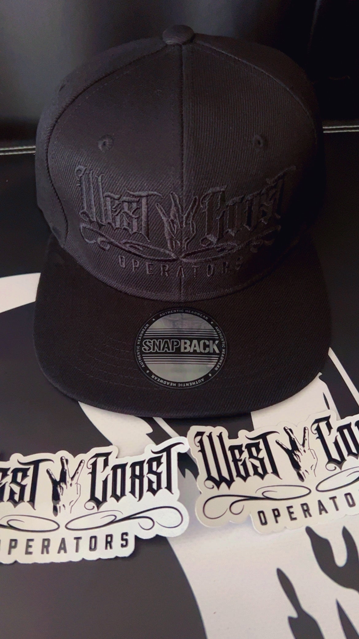 1 of 1 BLACK ON BLACK SNAPBACK